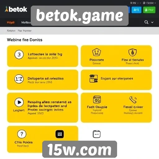 Recursos e funcionalidades do site betok.game explicados